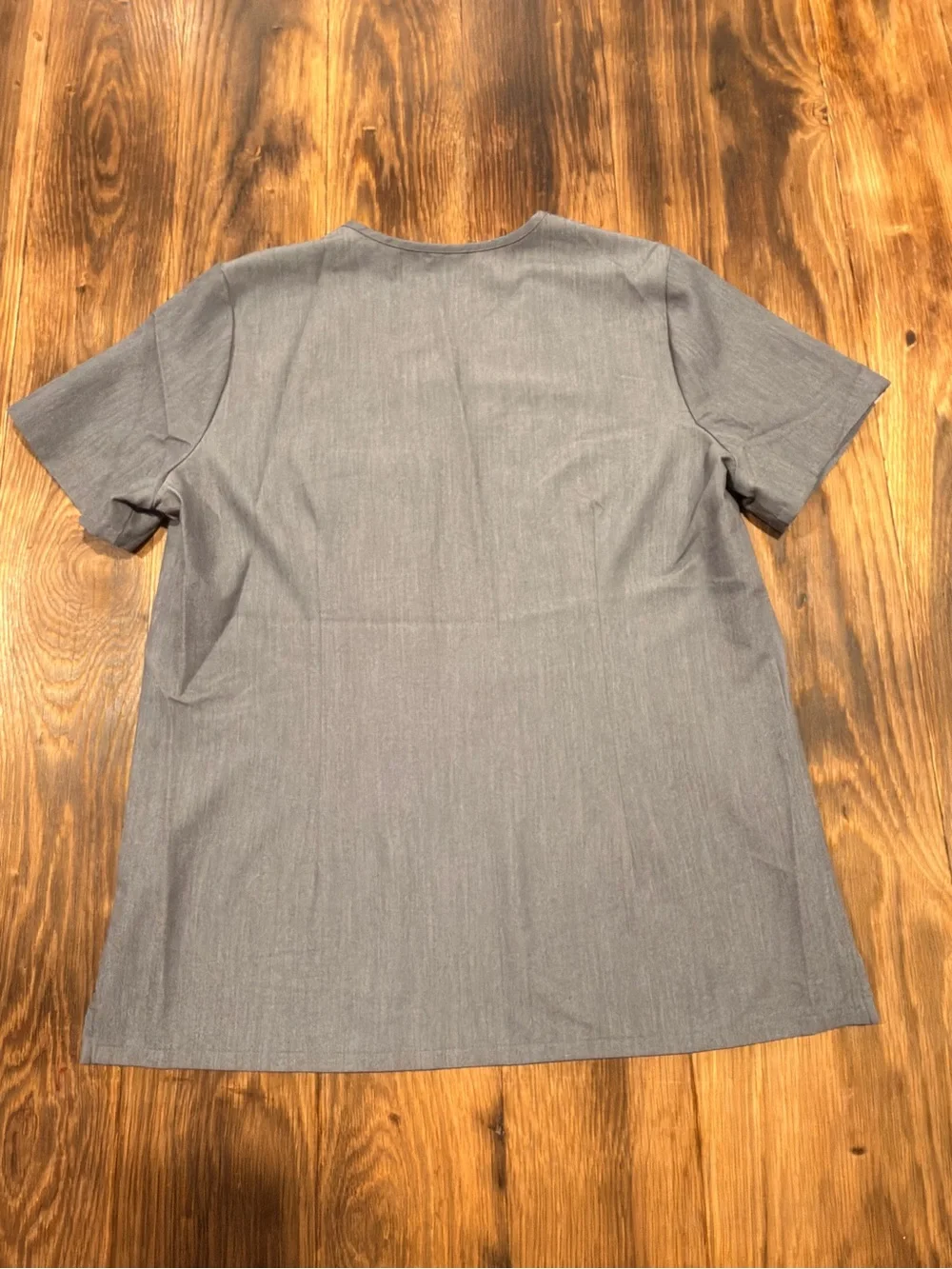 Figs Women's Gray Jogger Scrub Set with Teal Drawstring
